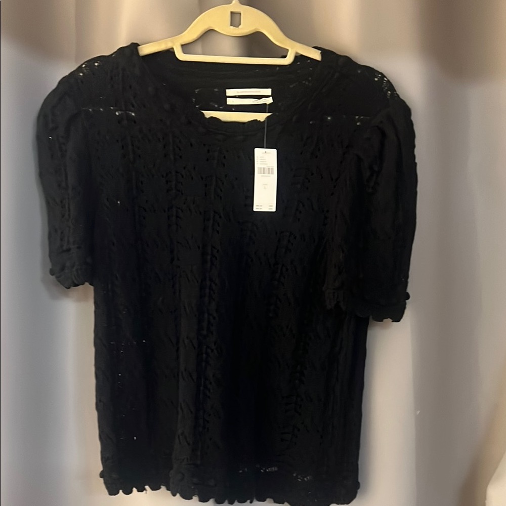 Black Lace Women's Top